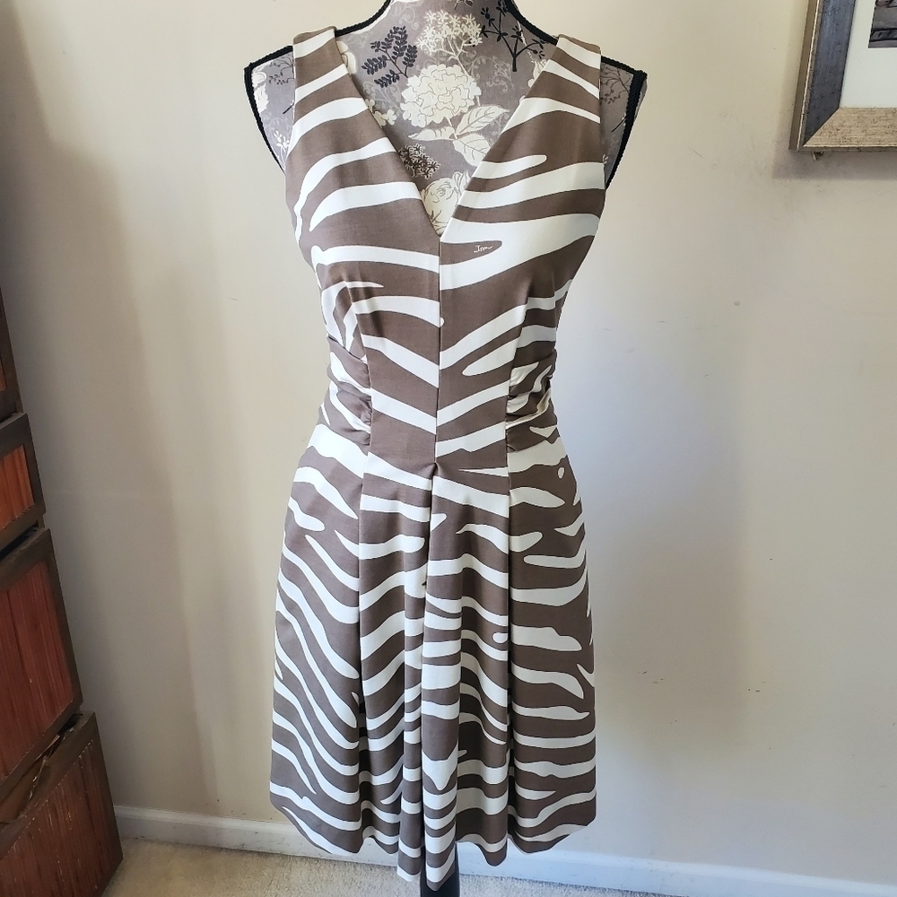 Banana‎ Republic JSSA London zebra print dress Sz. 4